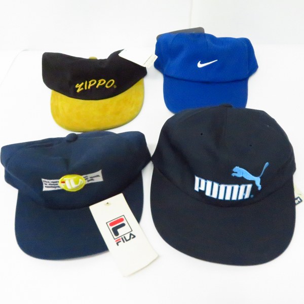 実際に弊社で買取させて頂いた【未使用含む】NIKE/ナイキ adidas/アディダス FILA/フィラ ellesse/エレッセ他 キャップ/帽子 8点セットの画像 1枚目