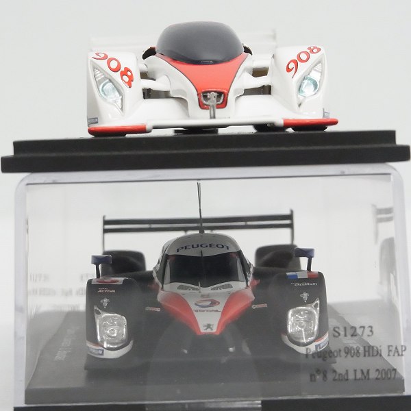 実際に弊社で買取させて頂いたSpark/スパーク 1/43 Peugeot/プジョー908 HDi FAP n°8 2 LM 2007/Concept car 908/ #8 #908 ミニカー 2点セットの画像 2枚目