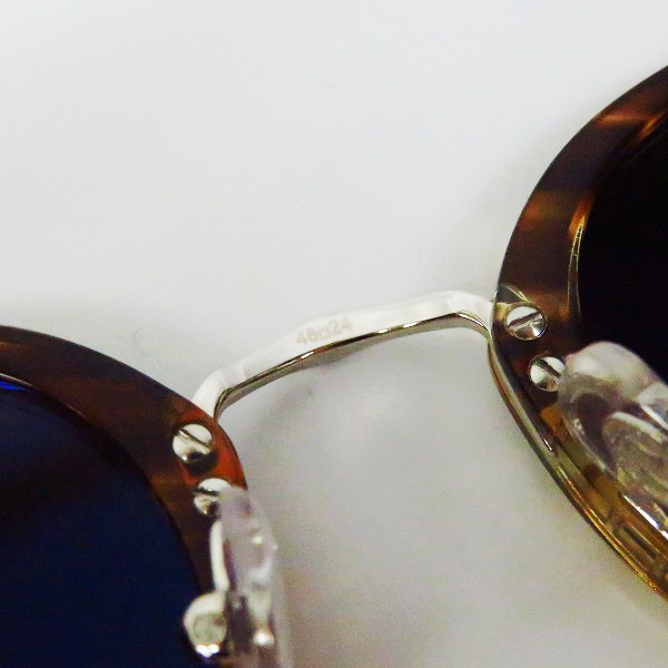 実際に弊社で買取させて頂いたCartier/カルティエ ラウンド サングラス/アイウェア CT0145Sの画像 6枚目