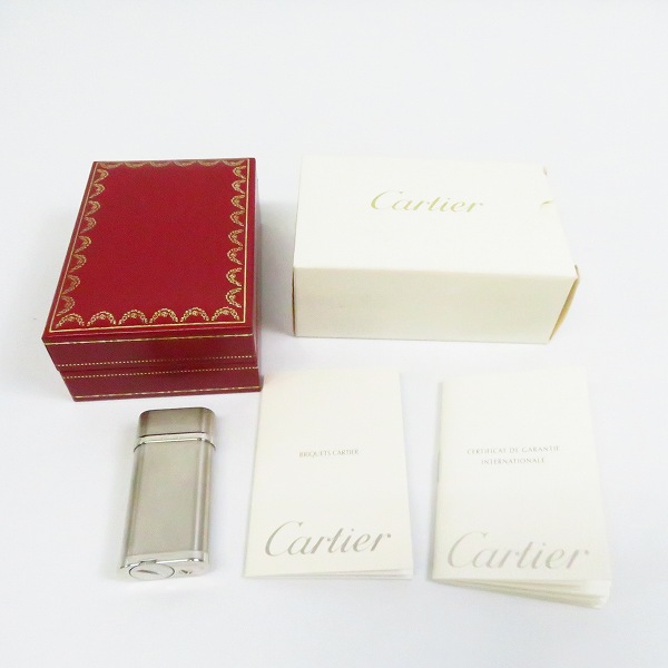 実際に弊社で買取させて頂いた【ギャラ付き】Cartier/カルティエ ゴドロン ガスライター カルティエロゴ S/Sの画像 6枚目