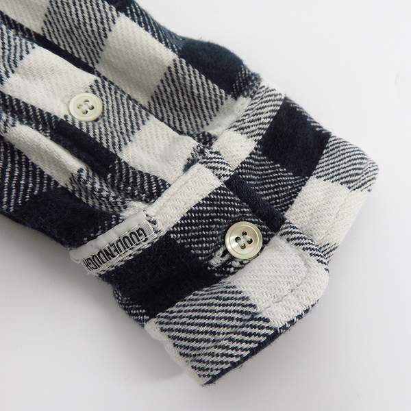 実際に弊社で買取させて頂いたGOOD ENOUGH/グッドイナフ 背ロゴ チェック長袖シャツ/Sの画像 4枚目