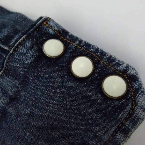 実際に弊社で買取させて頂いたAKM/エーケーエム DENIM WESTERN SHIRTS デニムシャツ S109 CNU151/Sの画像 5枚目