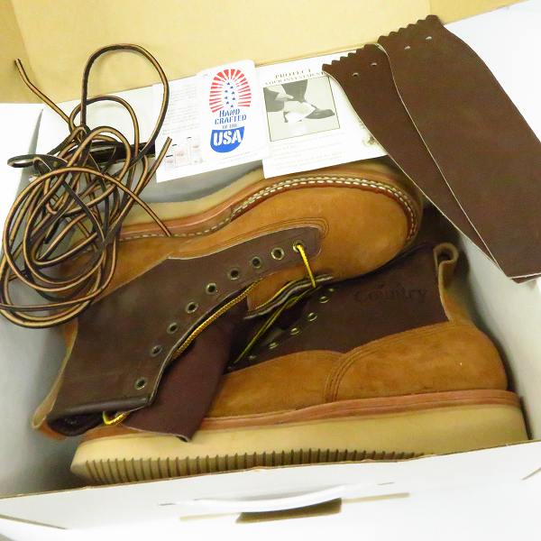 実際に弊社で買取させて頂いたWHITE'S BOOTS/ホワイツブーツ 町田のカントリー別注 レザー切替ブーツ/350BNWCL TT06/8.5Eの画像 8枚目