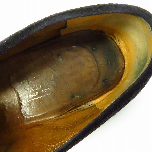 実際に弊社で買取させて頂いたEDWARD GREEN/エドワードグリーン PICCADILLY スエード コインローファー/7.5Eの画像 4枚目