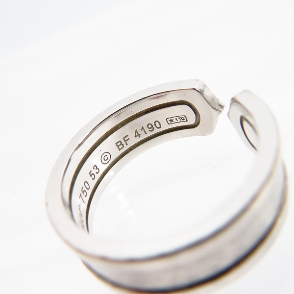 実際に弊社で買取させて頂いたCARTIER/カルティエ K18WG C2 リング 13号の画像 3枚目