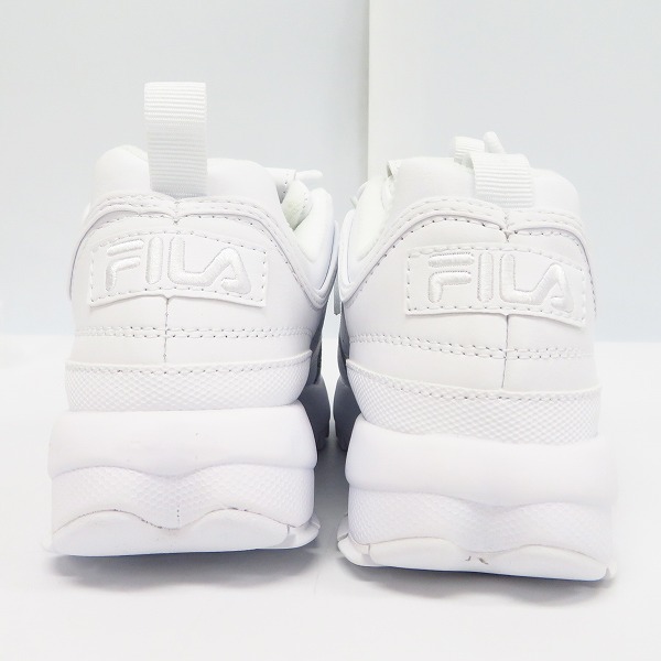実際に弊社で買取させて頂いた【未使用】 FILA/フィラ DISRUPTOR2 WHITE/ディスラプター2 ホワイト 5FM00403-140/23.5の画像 1枚目