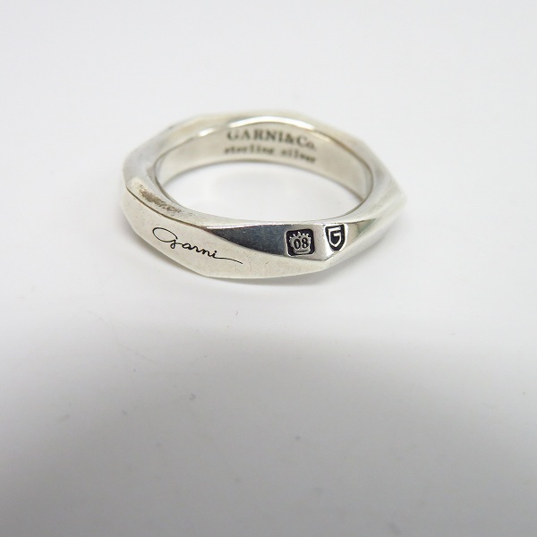 実際に弊社で買取させて頂いたGARNI/ガルニ Crockery Ring/クロッケリー silver リング/指輪 9号 15号/2点セットの画像 5枚目