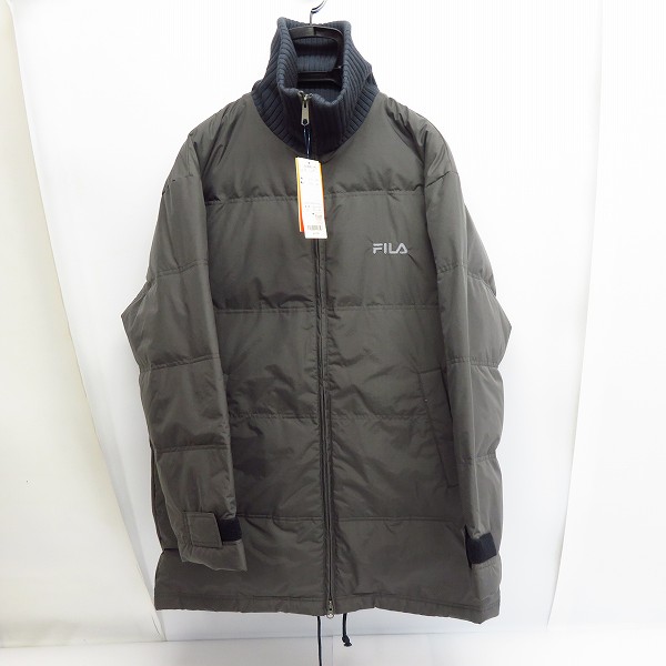 実際に弊社で買取させて頂いた【未使用】FILA/フィラ 襟リブ ナイロンジャケット グレー size：M