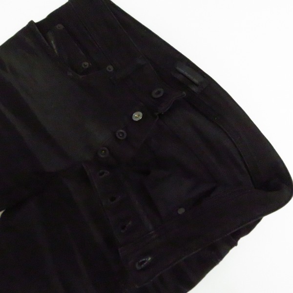 実際に弊社で買取させて頂いたDIESEL BLACK GOLD/ディーゼルブラックゴールド ストレッチデニムスキニー エクストラロング TYPE-2614 ブラック/28の画像 2枚目