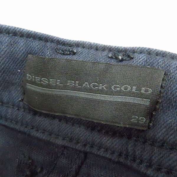 実際に弊社で買取させて頂いたDIESEL BLACK GOLD/ディーゼルブラックゴールド ボタンフライ レザーパッチ TYPE-2614 デニムパンツ/29の画像 3枚目