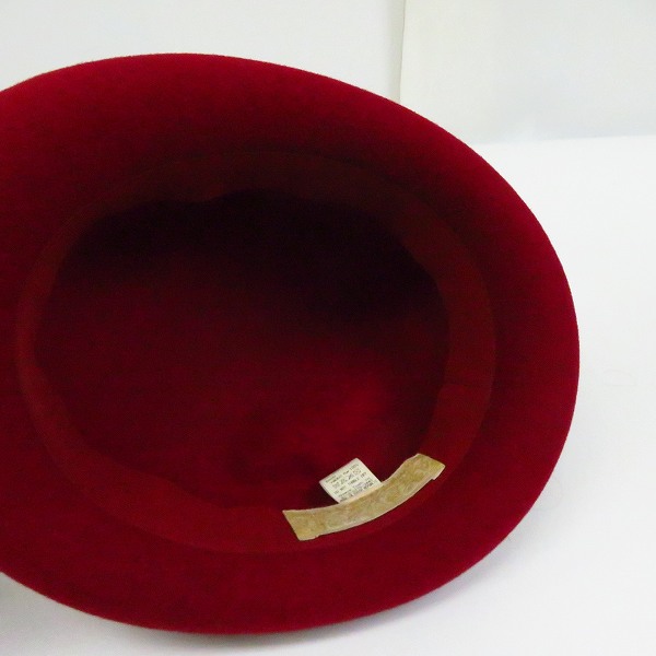 実際に弊社で買取させて頂いたCA4LA/カシラ  ラビットファー ハット SIN00208の画像 5枚目