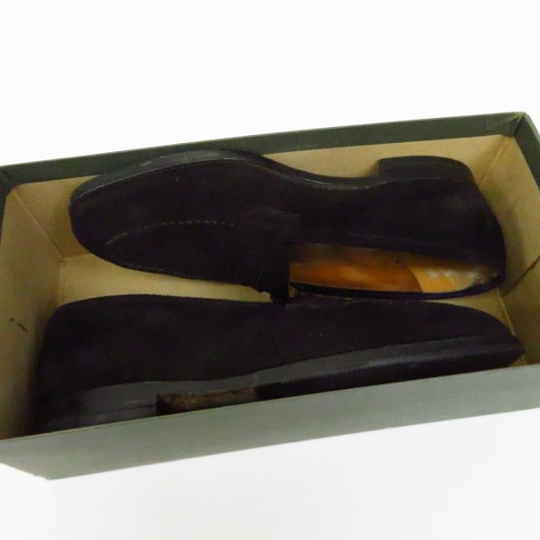 実際に弊社で買取させて頂いたEDWARD GREEN/エドワードグリーン PICCADILLY スエード コインローファー/7.5Eの画像 7枚目