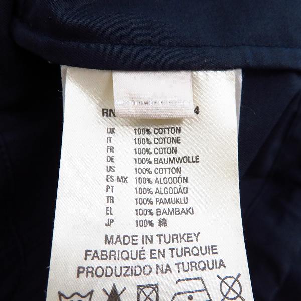 実際に弊社で買取させて頂いたDIESEL BLACK GOLD/ディーゼルブラックゴールド ジップアップ フーディ コットンジャケット/46の画像 3枚目