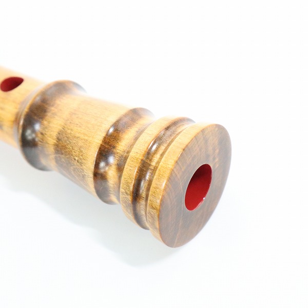 実際に弊社で買取させて頂いた尺八 胡蝶 銘 約42cm 琴古流 尺八 和楽器 難あり品の画像 3枚目