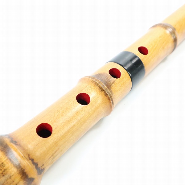 実際に弊社で買取させて頂いた尺八 胡蝶 銘 約40cm 琴古流 尺八 和楽器の画像 4枚目