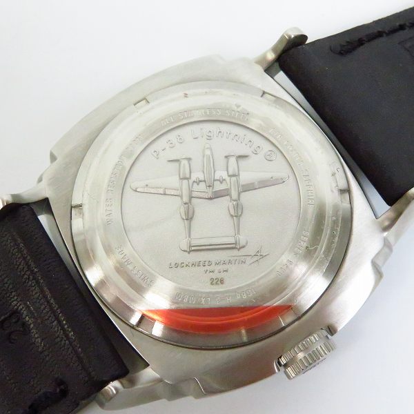 実際に弊社で買取させて頂いたLUMINOX/ルミノックス P-38 LIGHTNING/ライトニング オートマチック/自動巻き ウォッチ/腕時計 Ref.9401の画像 3枚目