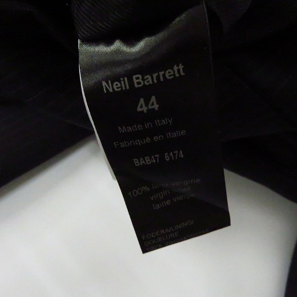 実際に弊社で買取させて頂いたNeil Barrett/ニールバレット ストライプ スーツセットアップ 44の画像 4枚目
