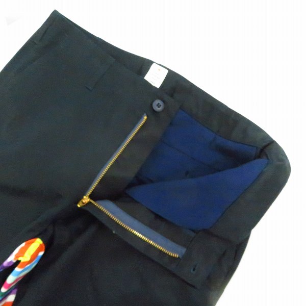 実際に弊社で買取させて頂いたHEAD PORTER PLUS/ヘッドポータープラス マルチカラー ボーダー切替チノパンツ/Lの画像 2枚目