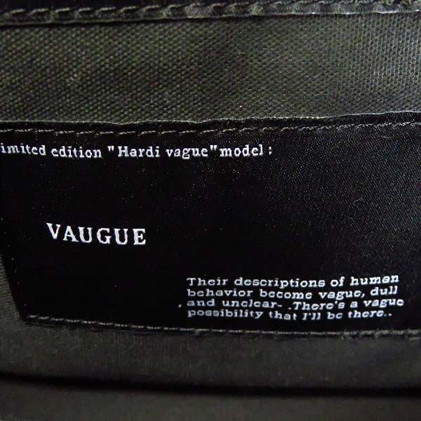 実際に弊社で買取させて頂いたAKM/エーケーエム HardiVague カウレザートートバッグ ブラックの画像 5枚目