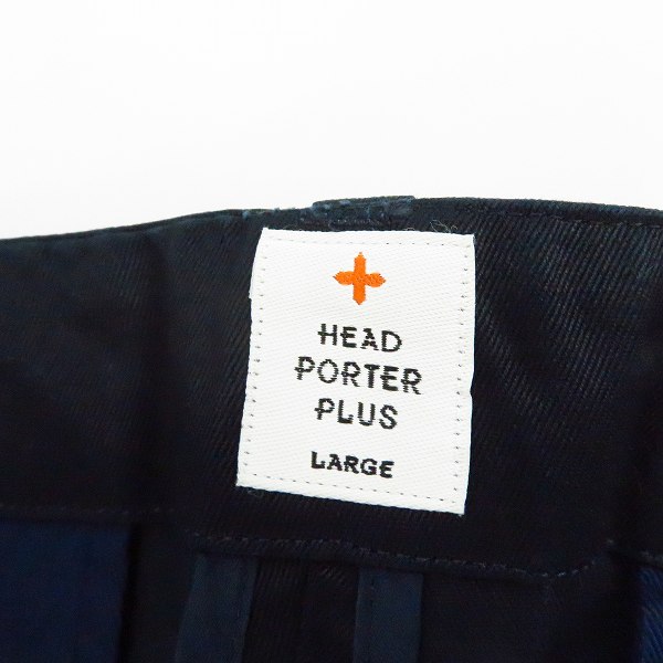 実際に弊社で買取させて頂いたHEAD PORTER PLUS/ヘッドポータープラス マルチカラー ボーダー切替チノパンツ/Lの画像 3枚目