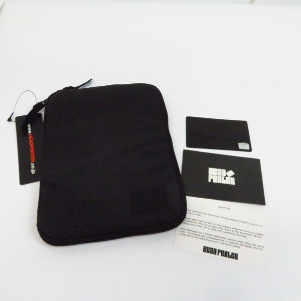 実際に弊社で買取させて頂いた【未使用】HEAD PORTER/ヘッドポーター BLACK BEAUTY i Padケースの画像 5枚目