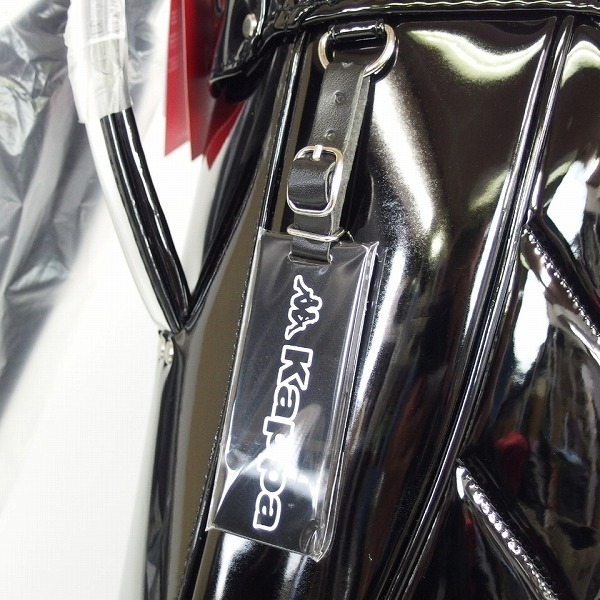実際に弊社で買取させて頂いた【未使用】kappa/カッパ 2020SS 9.5型47インチ対応 エナメル キャディバッグ ブラック KGA18BA01の画像 5枚目