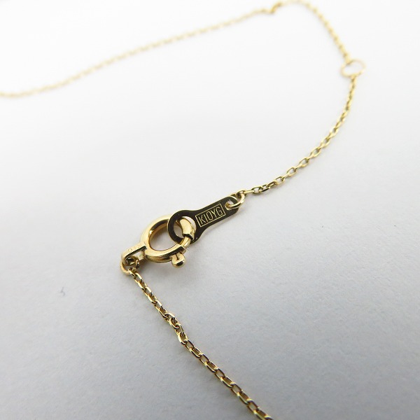 実際に弊社で買取させて頂いたGARNI/ガルニ  K10YG Square Dia Necklace/イエローゴールド スクエア 1Pダイヤモンド/0.04ct ネックレスの画像 6枚目