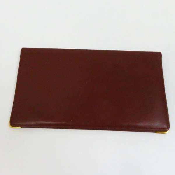 実際に弊社で買取させて頂いたCartier/カルティエ マストライン ロゴ レザー 2つ折り長財布の画像 1枚目