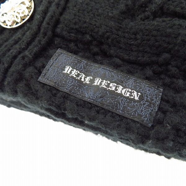 実際に弊社で買取させて頂いたDEAL DESIGN/ディールデザイン シルバーコンチョ クロスピンドル マフラー/ネックウォーマーの画像 2枚目