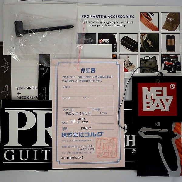 実際に弊社で買取させて頂いた★PRS/Paul Reed Smith/ポール・リード・スミス Mira BLACK/ミラ 2013年製 ハードケース付の画像 1枚目