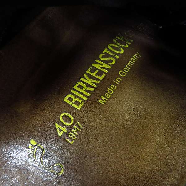 実際に弊社で買取させて頂いたBIRKEN STOCK/ビルケンシュトック レザーサンダル Size：40の画像 5枚目