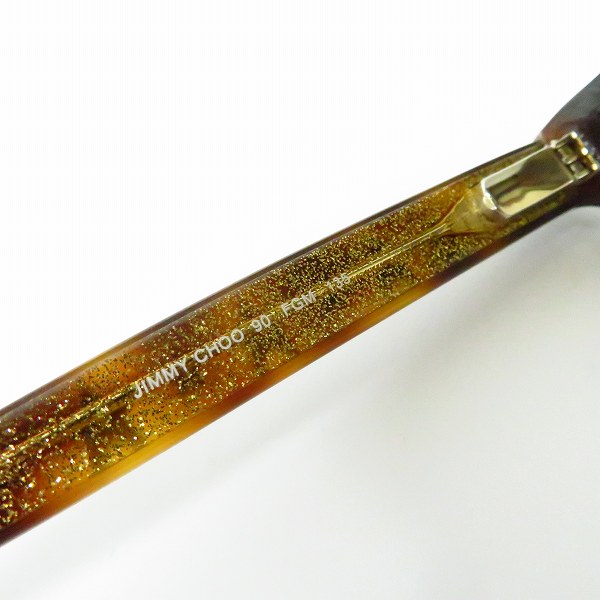 実際に弊社で買取させて頂いたJIMMY CHOO/ジミーチュウ サイドスタースタッズ 眼鏡/メガネフレーム 90 FGMの画像 3枚目