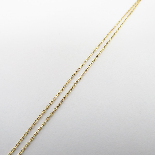 実際に弊社で買取させて頂いたGARNI/ガルニ  K10YG Square Dia Necklace/イエローゴールド スクエア 1Pダイヤモンド/0.04ct ネックレスの画像 3枚目