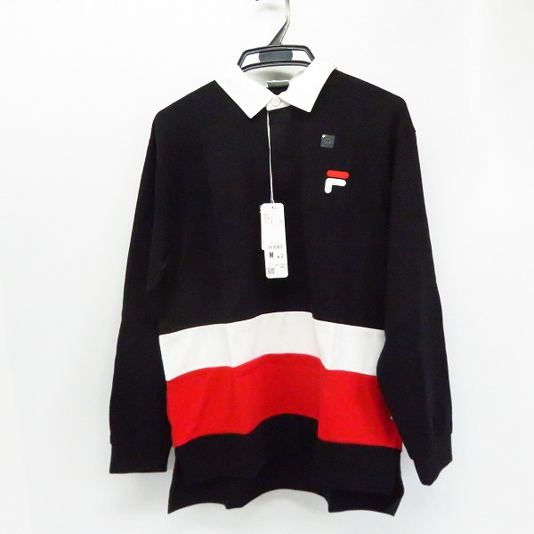実際に弊社で買取させて頂いた【未使用】FILA/フィラ ラガーシャツ/長袖ポロシャツ M