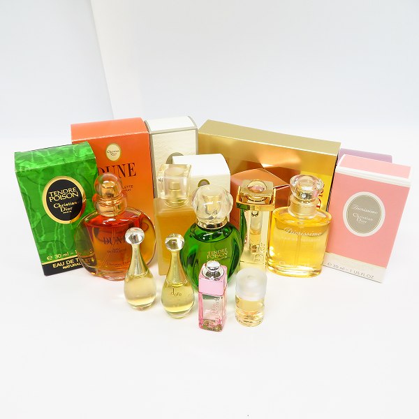 実際に弊社で買取させて頂いたChristian Dior/クリスチャンディオール デューン/ディオリシモ/ジャドール/タンドゥルプワゾン等 10点セット