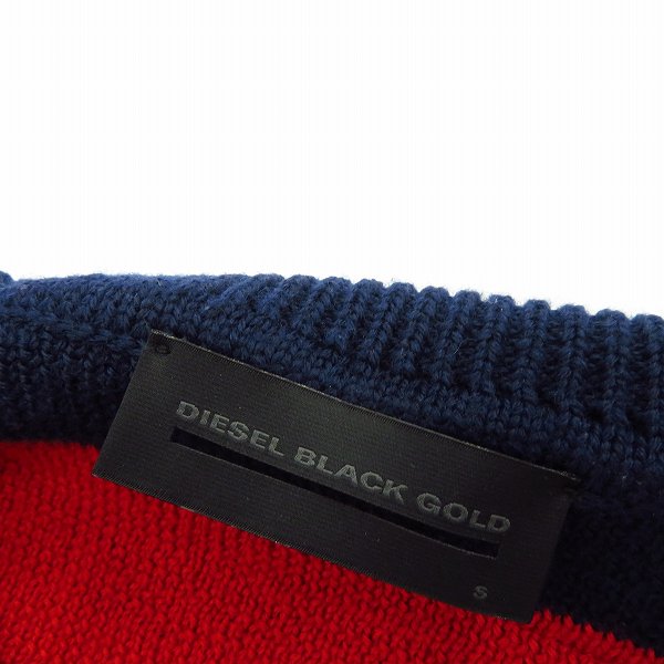 実際に弊社で買取させて頂いたDIESEL BLACK GOLD/ディーゼル ウール混 ジップアップハイゲージニット/Sの画像 2枚目