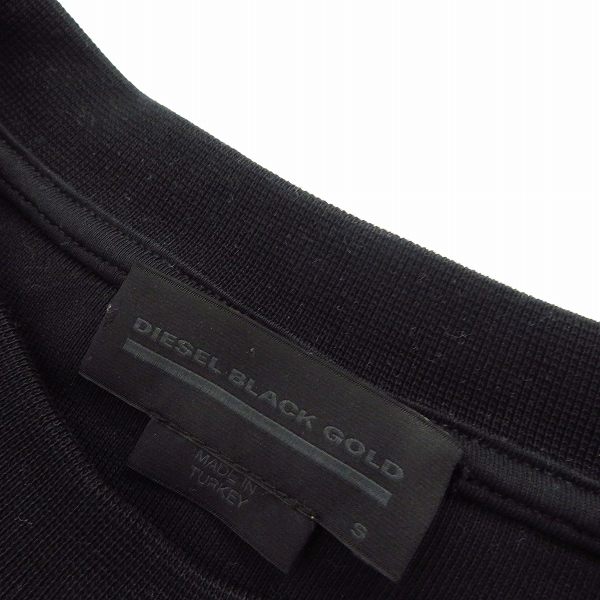実際に弊社で買取させて頂いたDIESEL BLACK GOLD/ディーゼルブラックゴールド パッチ/プリント トレーナー/Sの画像 2枚目