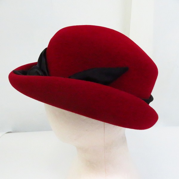 実際に弊社で買取させて頂いたCA4LA/カシラ  ラビットファー ハット SIN00208の画像 2枚目