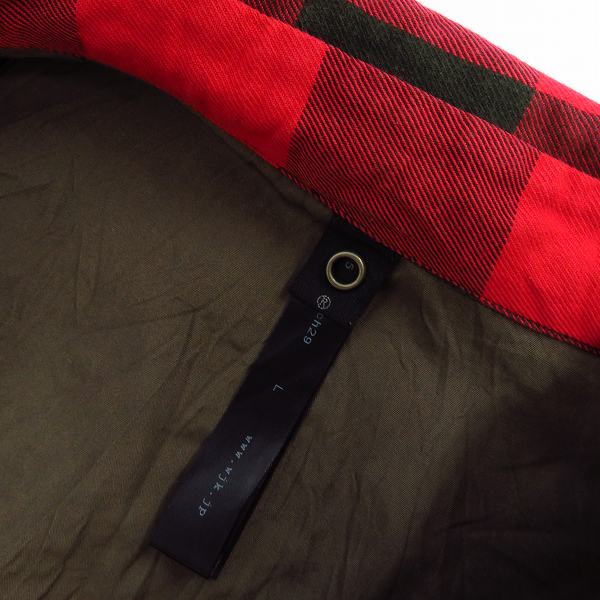 実際に弊社で買取させて頂いたwjk/ダブルジェーケー ブロックチェックフックシャツ/Lの画像 2枚目