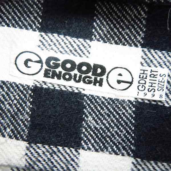 実際に弊社で買取させて頂いたGOOD ENOUGH/グッドイナフ 背ロゴ チェック長袖シャツ/Sの画像 2枚目