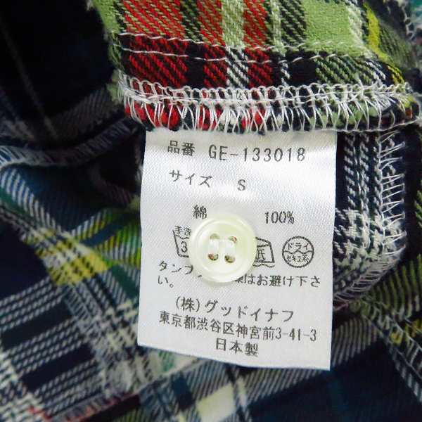実際に弊社で買取させて頂いたGOODENOUGH/グッドイナフ 13AW パッチワークシャツ/GE-133018/Sの画像 3枚目