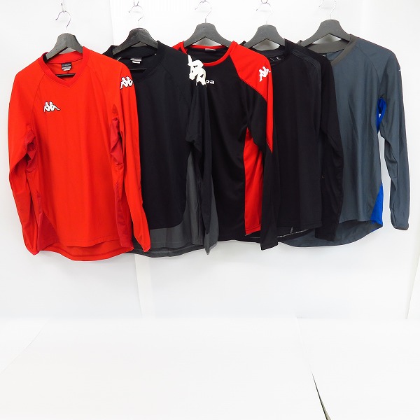 実際に弊社で買取させて頂いたKappa/カッパ 長袖 プラクティスシャツ/トレーニングシャツ L/5点セット