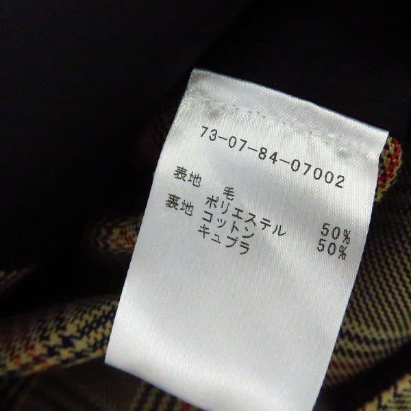 実際に弊社で買取させて頂いたDRIES VAN NOTEN/ドリスヴァンノッテン チェック柄 2ボタン テーラードジャケット Size：46の画像 3枚目