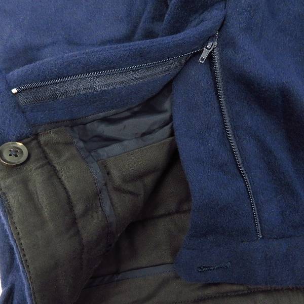 実際に弊社で買取させて頂いたkolor/カラー アンゴラ/ウールパンツ ネイビー 13WCM-P13102S/2の画像 2枚目