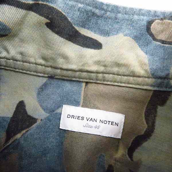 実際に弊社で買取させて頂いたDRIES VAN NOTEN/ドリス ヴァンノッテン 迷彩/カモフラ柄 ジップアップブルゾン 48 の画像 2枚目
