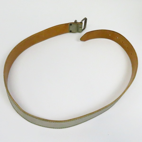 実際に弊社で買取させて頂いたDries Van Noten/ドリスヴァンノッテン イタリア製 レザーベルト シルバー系 85の画像 7枚目