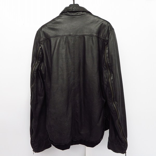 実際に弊社で買取させて頂いたMARCO TAGLIAFERRI/マルコタリアフェリ ジェニュイン・レザー ジャケット Sの画像 1枚目