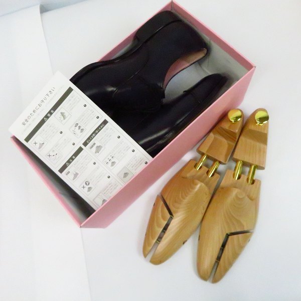 実際に弊社で買取させて頂いた浅草鞆ゑ/アサクサトモエ ストレートチップビジネスシューズ TE103/26 シューツリー付きの画像 8枚目