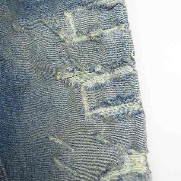 実際に弊社で買取させて頂いたDIESEL BLACK GOLD/ディーゼルブラックゴールド ボタンフライ クラッシュ加工 デニムパンツ/30の画像 7枚目