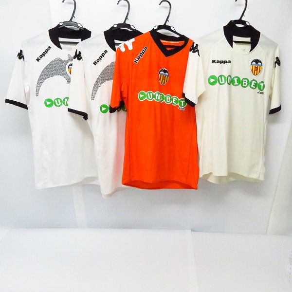 実際に弊社で買取させて頂いたKappa/カッパ VALENCIA/バレンシア 90周年記念ユニフォーム等 半袖ユニフォーム M/L/4点セット